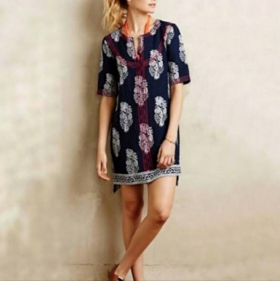 Anthropologie Dresses & Skirts - Ranna Gill x Anthropologie Embroidered Tunic Dress